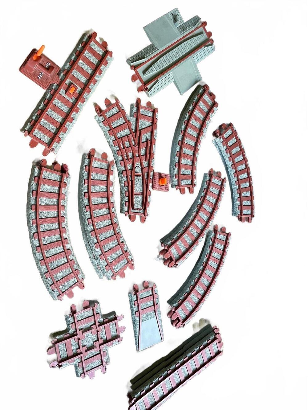 Vintage 1988 Playskool Battery Operated Train Engine Track Set #9 Railroad Lot
